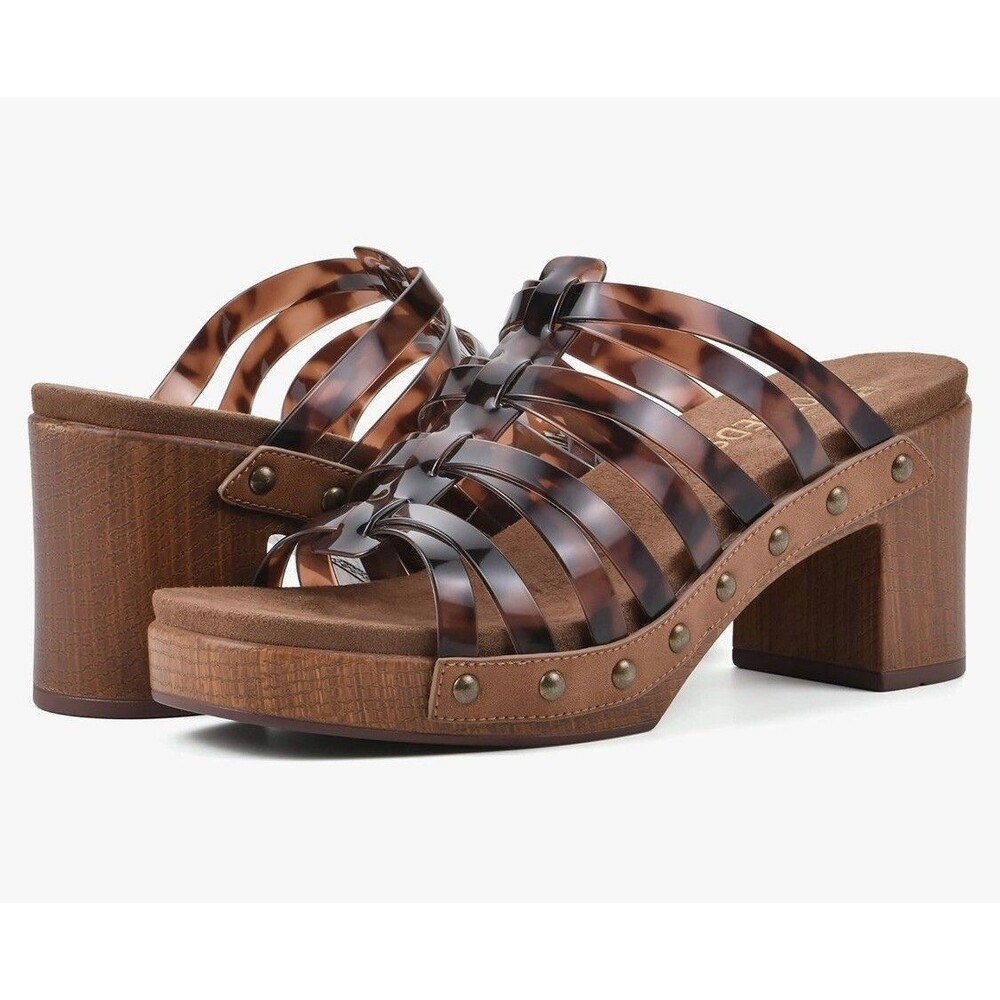 WHITE MOUNTAIN Jack Heeled Mule Size 9.5 Women’s Brown New